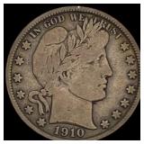 1910-S Barber Half Dollar NICELY CIRCULATED