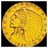 1926 Indian Head $2.50 Gold Quarter Eagl CHOICE AU
