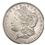 1884-CC Morgan Silver Dollar Ch BU