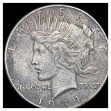1934 Peace Dollar NEARLY UNCIRCULATED