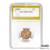 1884 Indian Head Cent PGA MS67 RED