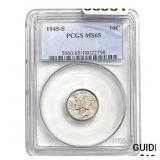 1945-S Mercury Dime PCGS MS65
