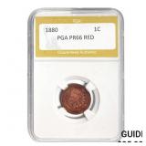 1880 1C Indian Head Cent PGA PR66 RED