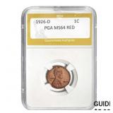 1926-D Lincoln Cent PGA MS64 RED