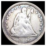 1857-S Seated Liberty Quarter LIGHTLY CIRCULATED