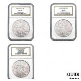 [3] 2002 American Silver Eagle NGC MS69