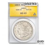 1888 Morgan Dollar VAM-7A ANACS MS63