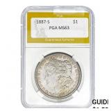 1887-S Morgan Silver Dollar PGA MS63