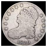 1829 Capped Bust Half Dollar NICELY CIRCULATED