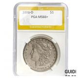 1888-O Morgan Silver Dollar PGA MS66+