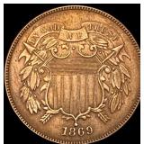1869 Two-Cent Piece UNCIRCULATED