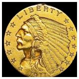 1911 Indian Head $2.50 Gold Quarter Eagl HIGH GRAD