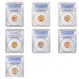 [7]1959-1964 Lincoln Memorial Cent PCGS PR67-68 RD