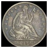 1854-O Seated Liberty Half Dollar LIGHTLY CIRCULAT