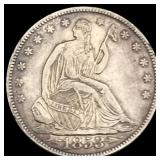 1853-O Seated Liberty Half Dollar NEARLY UNCIRCULA