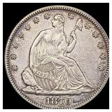 1870 Seated Liberty Half Dollar UNCIRCULATED