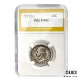 1932-S Washington Quarter PGA MS66