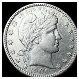 1900 Silver Barber Quarter CHOICE AU