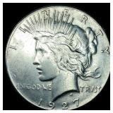 1927 Silver Peace Dollar CLOSELY UNCIRCULATED