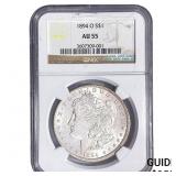 1894-O Morgan Silver Dollar NGC AU55