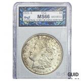 1921-S Morgan Silver Dollar NCGS MS66