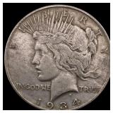 1934 Peace Silver Dollar NEARLY UNCIRCULATED