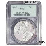 1886 Morgan Silver Dollar PCGS MS64