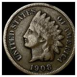 1908-S Indian Head Cent NICELY CIRCULATED