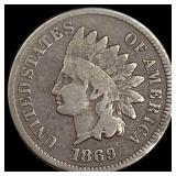 1869 Indian Head Cent NICELY CIRCULATED
