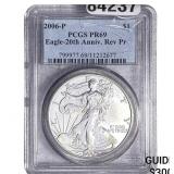 2006-P Silver Eagle PCGS PR69 20th Anniv. Rev. PR