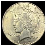 1934 Peace Silver Dollar CLOSELY UNCIRCULATED