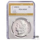 1900-S Morgan Silver Dollar PGA MS64
