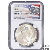 1922 Silver Peace Dollar NGC MS64