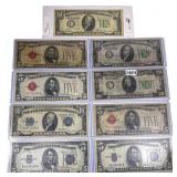 Mixed Dates Various U.S. Currency Notes Lot