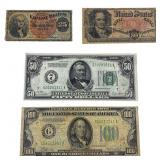 Mixed Dates Various U.S. Currency Notes Lot
