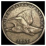 1857 Copper-Nickel Flying Eagle Cent HIGH GRADE