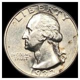 1932-D Silver Washington Quarter UNCIRCULATED