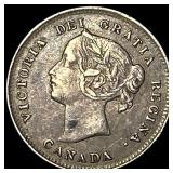 1897 Canada Silver 5 Cents NEARLY UNCIRCULATED