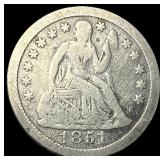 1851-O Silver Seated Liberty Dime UNCIRCULATED