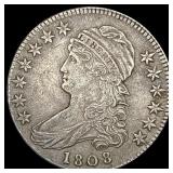 1808 Capped Bust Half Dollar NEARLY  UNCIRCULATED