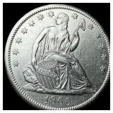 1866-S Silver Half Dollar CLOSELY UNCIRCULATED