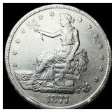 1877-S Silver Trade Dollar CLOSELY UNCIRCULATED