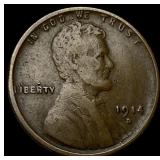 1914-D Lincoln Wheat Cent LIGHTLY CIRCULATED