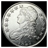 1828 Capped Bust Half Dollar CHOICE AU