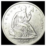 1861-O Silver Half Dollar NEARLY UNCIRCULATED