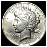 1921 Silver Peace Dollar UNCIRCULATED