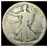 1917-S Silver Walking Liberty Half Dollar NICELY C