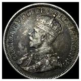 1912 Canada Silver 10 Cents NEARLY UNCIRCULATED