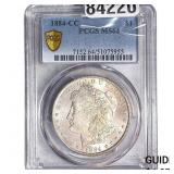 1884-CC Morgan Silver Dollar PCGS MS64