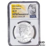 2023 Silver Peace Dollar NGC MS69